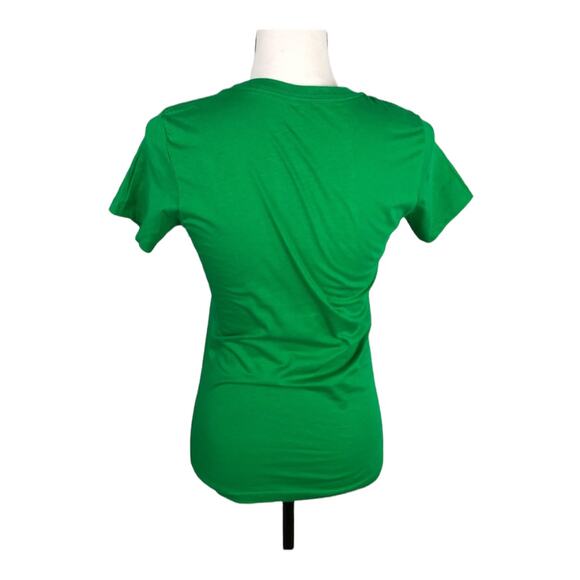 Izzy and Liv Green Pink "Fa La La La Flawless" Short Sleeve T-Shirt Size Small S - Picture 2 of 5